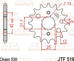 JT Zębatka Przednia JTF519 rozmiar 530