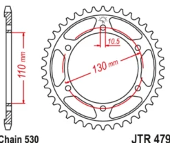 JT Zębatka Tylna JTR479 rozmiar 530