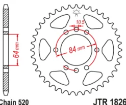 JT Zębatka Tylna JTR1826 rozmiar 520