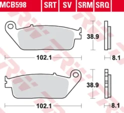 Klocki hamulcowe TRW MCB598