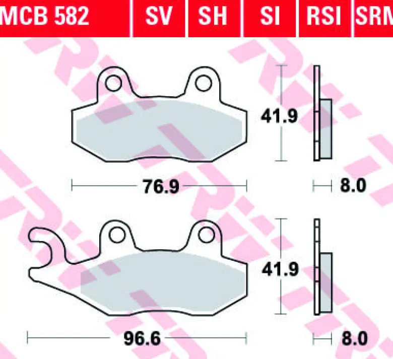 Klocki Hamulcowe TRW MCB582