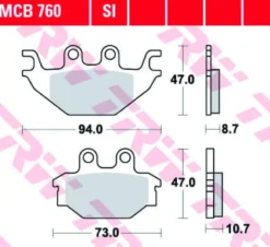 Klocki Hamulcowe TRW MCB760