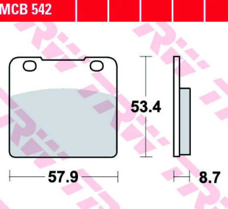 Klocki Hamulcowe TRW MCB542