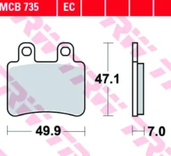 Klocki Hamulcowe TRW MCB735