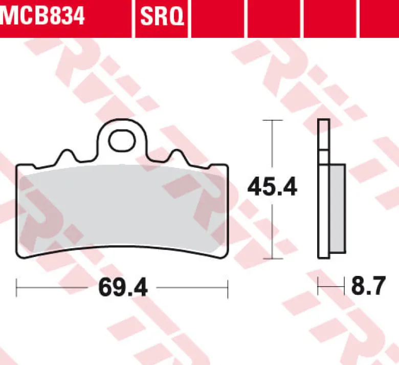 Klocki Hamulcowe TRW MCB834