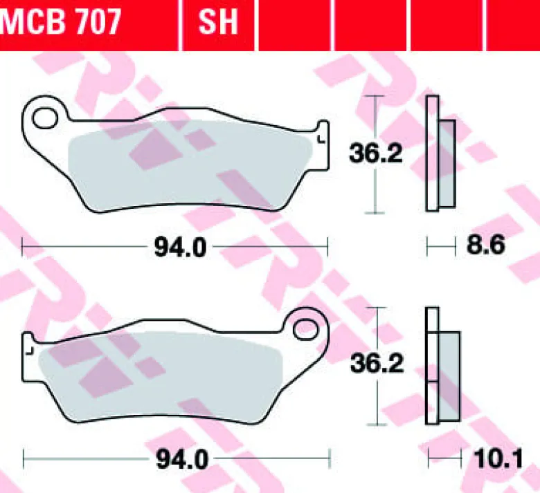 Klocki Hamulcowe TRW MCB707