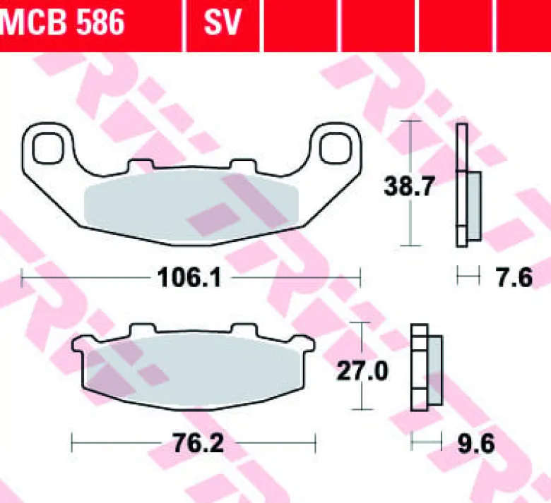 Klocki Hamulcowe TRW MCB586