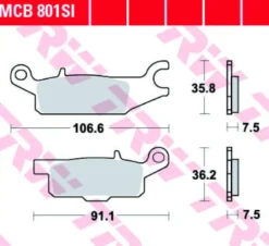 Klocki Hamulcowe TRW MCB801