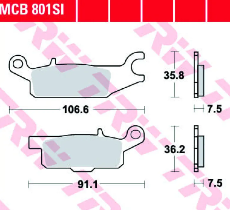 Klocki Hamulcowe TRW MCB801