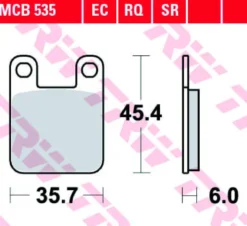Klocki Hamulcowe TRW MCB535