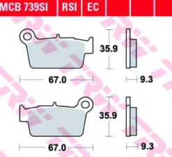 Klocki Hamulcowe TRW MCB739