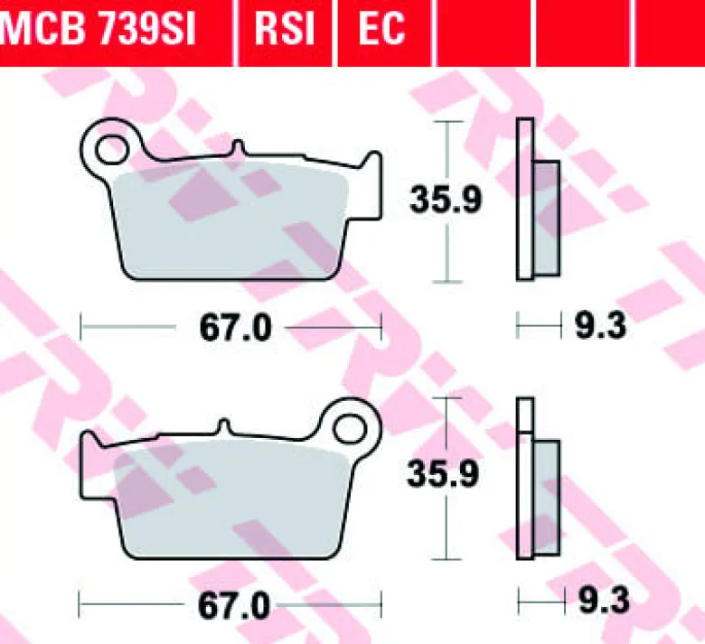 Klocki Hamulcowe TRW MCB739