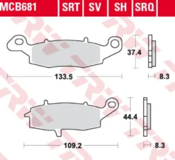 Klocki Hamulcowe TRW MCB681