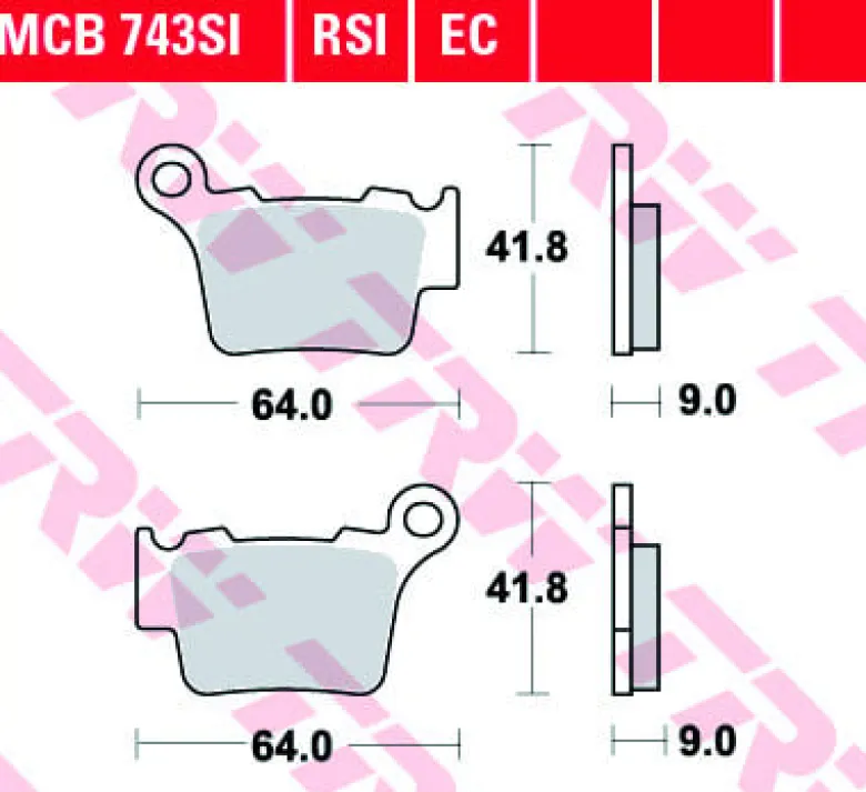 Klocki Hamulcowe TRW MCB743