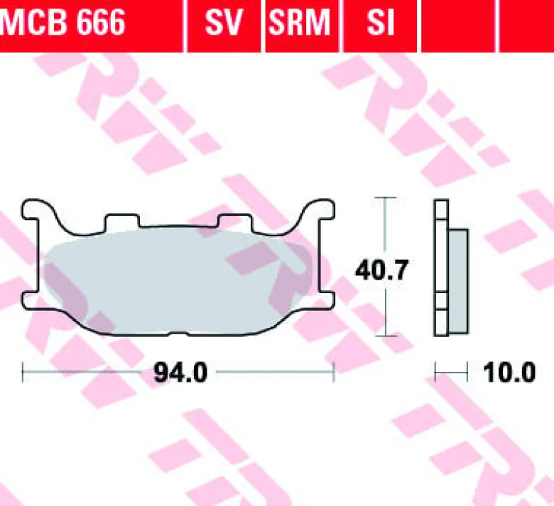 Klocki Hamulcowe TRW MCB666