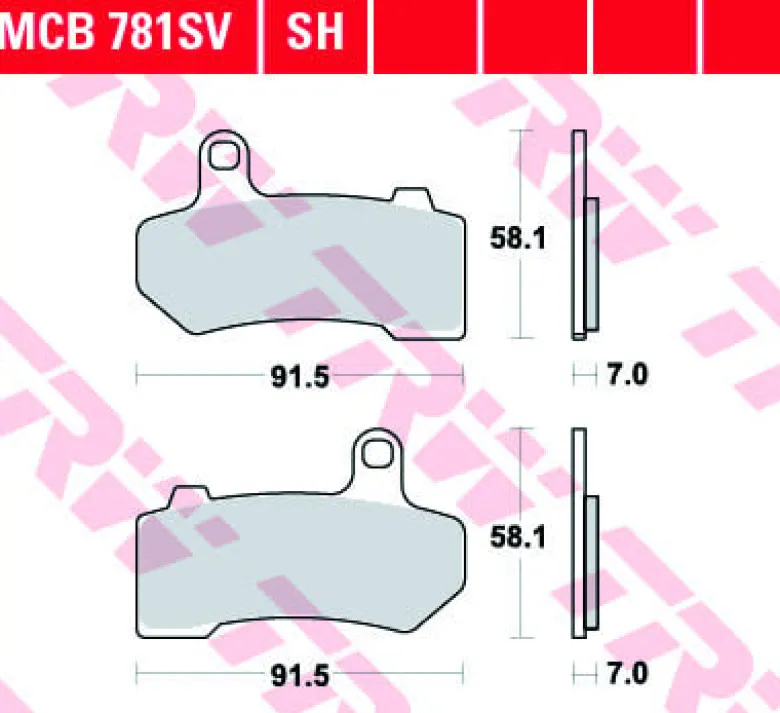 Klocki Hamulcowe TRW MCB781