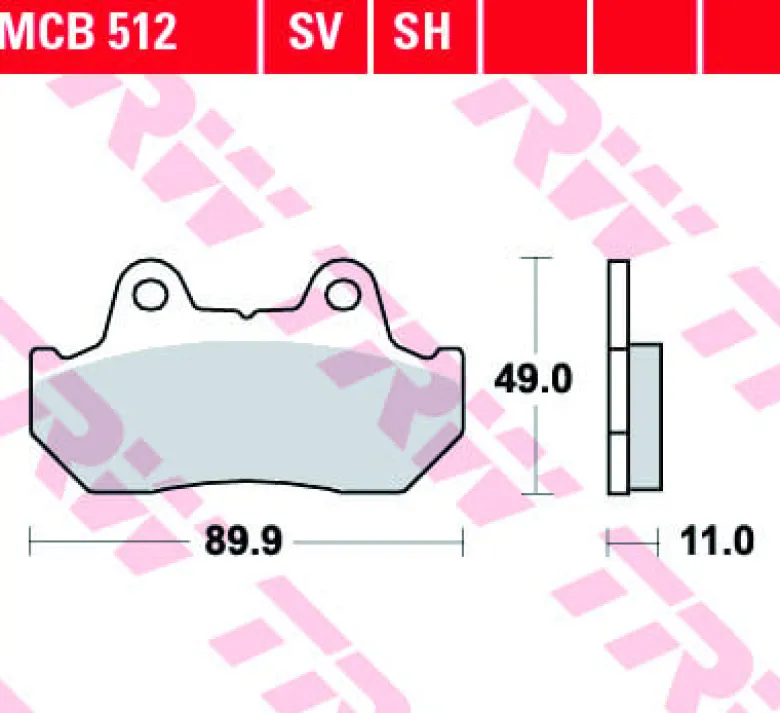Klocki Hamulcowe TRW MCB512