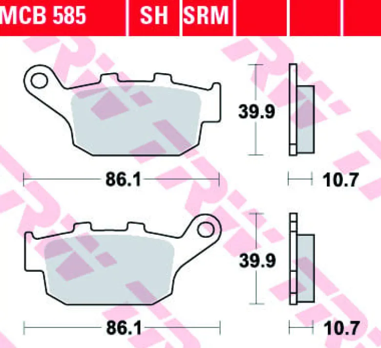 Klocki Hamulcowe TRW MCB585