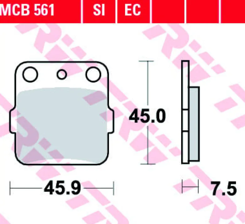Klocki Hamulcowe TRW MCB561