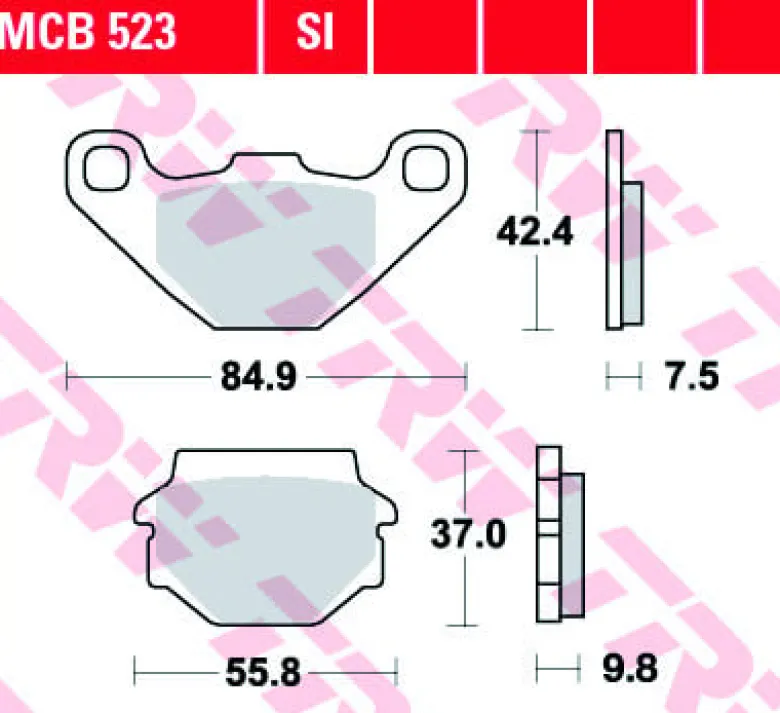 Klocki Hamulcowe TRW MCB523