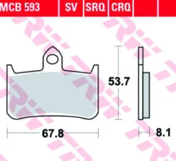 Klocki Hamulcowe TRW MCB593