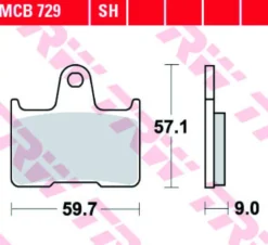 Klocki hamulcowe TRW MCB729