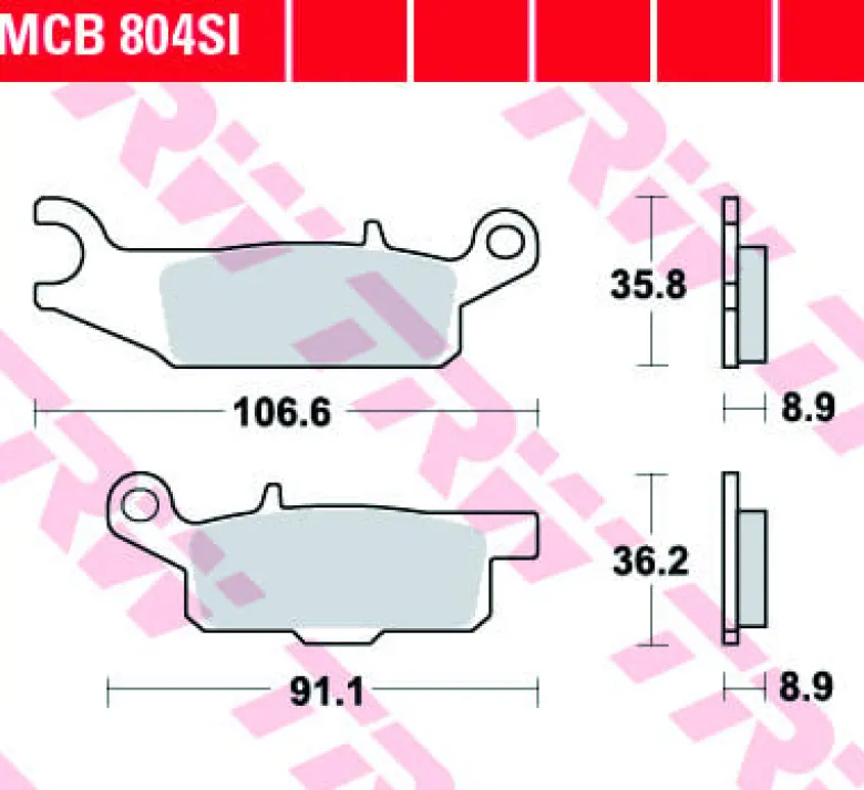 Klocki Hamulcowe TRW MCB804