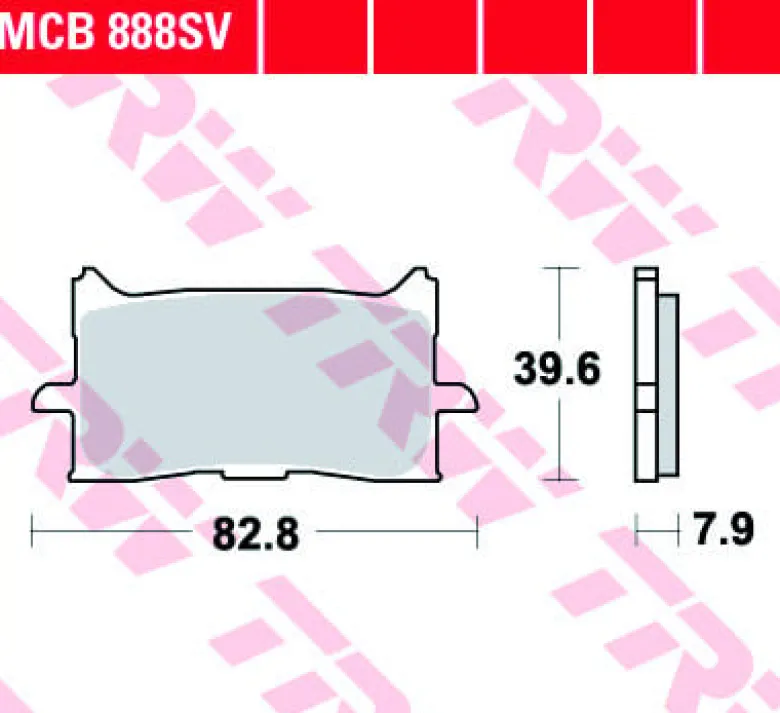 Klocki Hamulcowe TRW MCB888