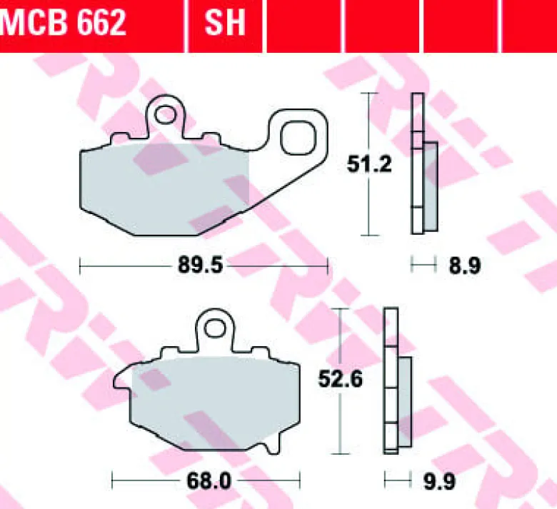 Klocki Hamulcowe TRW MCB662