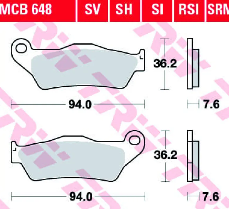 Klocki Hamulcowe TRW MCB648