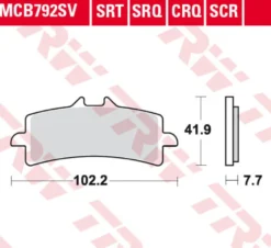 Klocki Hamulcowe TRW MCB792SV