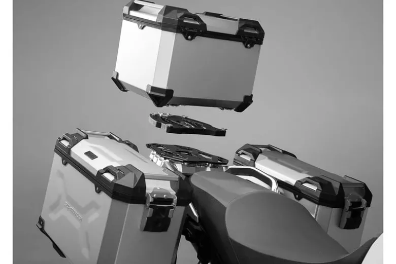 Kufer Centralny Sw-Motech Trax Adv Topcase Silver 38L