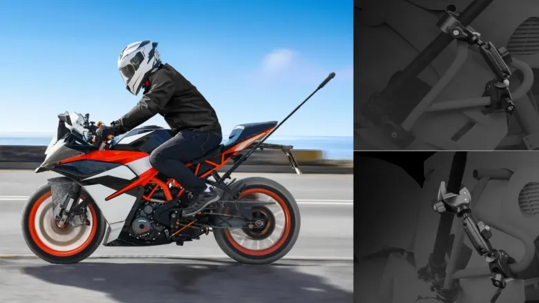 Motocyklowy uchwyt pomocniczy Insta360 Motorcycle Selfie Stick Support Clamp