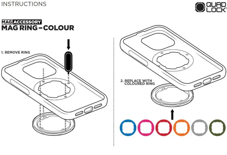 Pierścień Quad Lock® MAG Ring V2