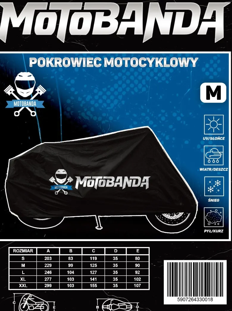 Pokrowiec na motocykl Motobanda