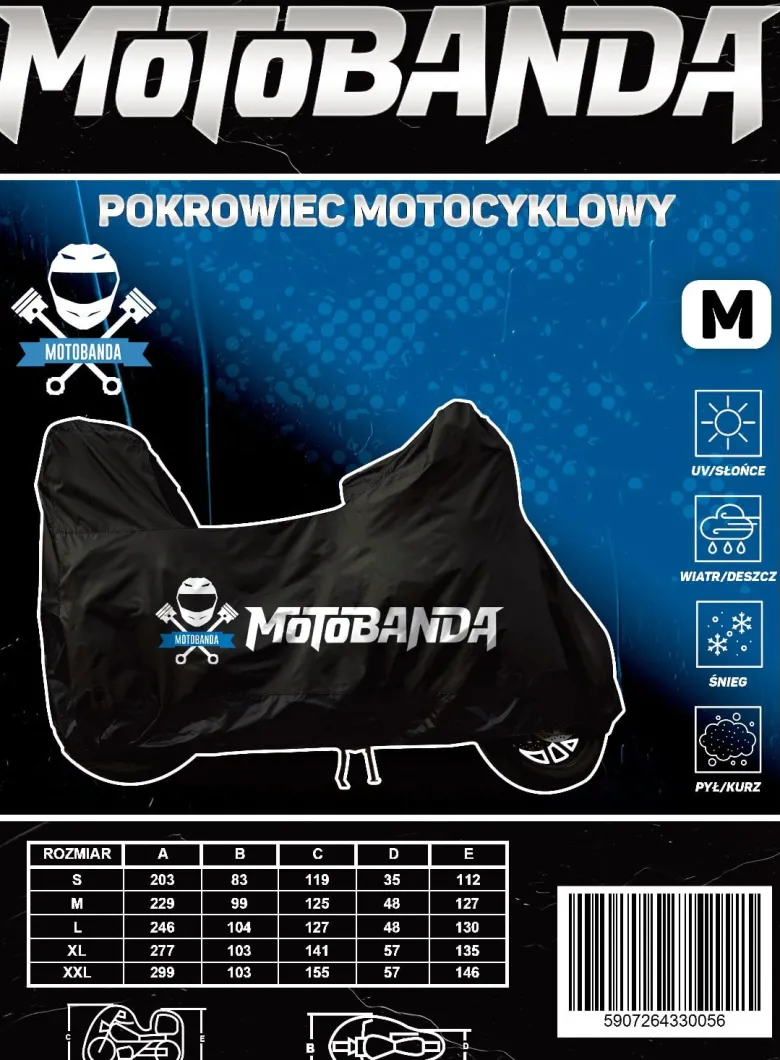 Pokrowiec na motocykl Motobanda