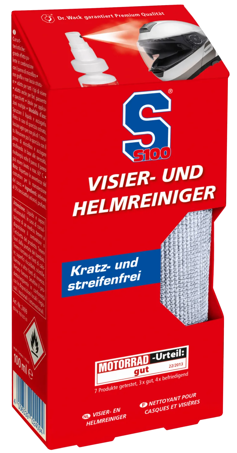 Preparat Do Czyszczenia Wizjera I Skorupy Kasku S100 Visier Und Helmreiniger
