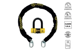 Zestaw Łańcuch Z Kłódką Xtrem Mini Auvray Długość 120 Cm, Średnica 10 Mm