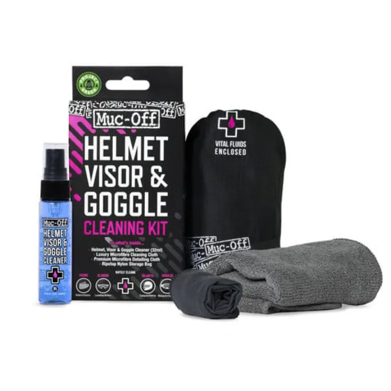 Zestaw do czyszczenia wizjerów Muc-Off Helmet, Visor & Goggle Cleaning Kit